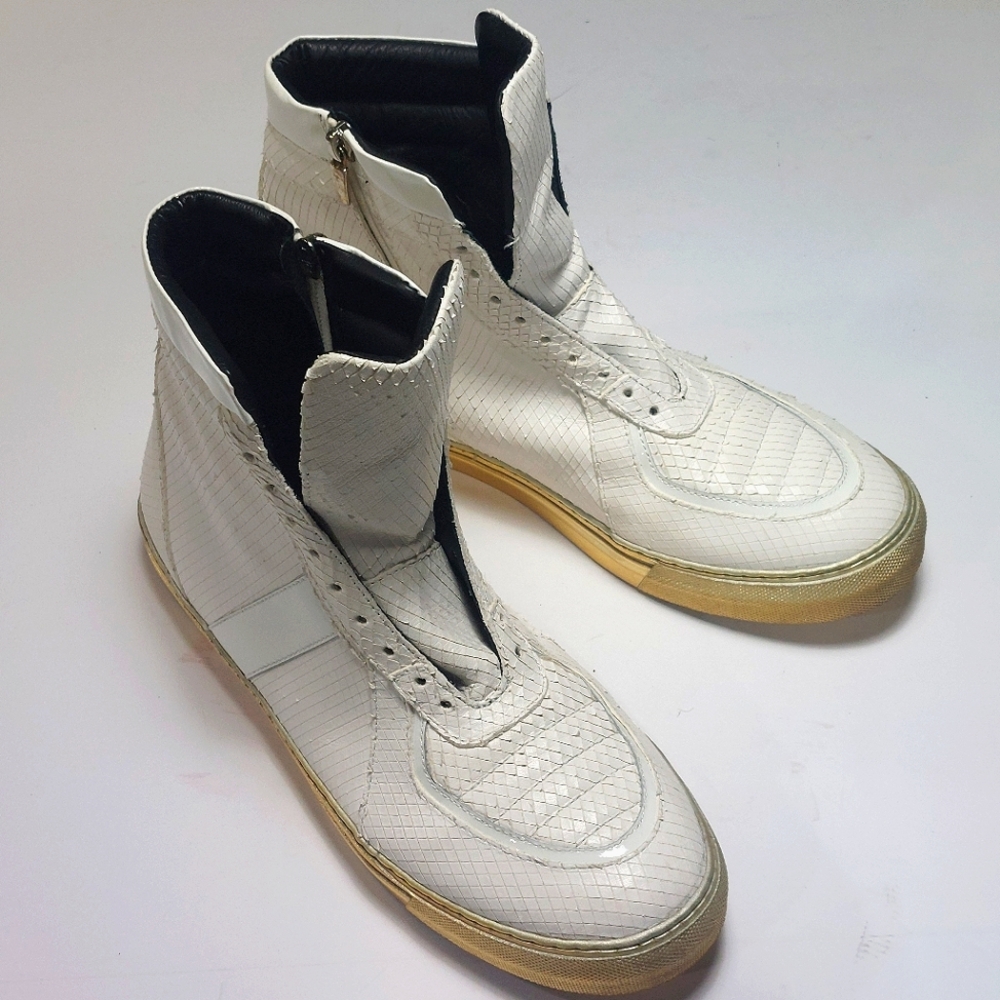 Kenneth Cole White High-Top Men's Sneakers Size 10 1/2